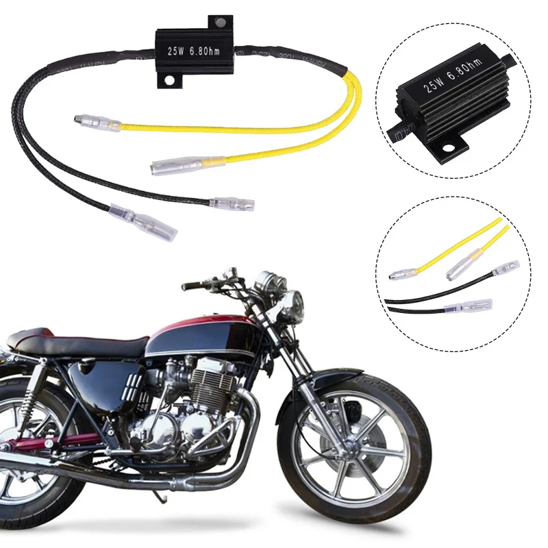 1Pair 25W Motorcycle Load Decoding Resistor For LED Turn Signal Light Repair LED Load Resistor Motorcycle Accessories
1Pair 25W Motorcycle Load Decoding Resistor For LED Turn Signal Light Repair LED Load Resistor Motorcycle Accessories