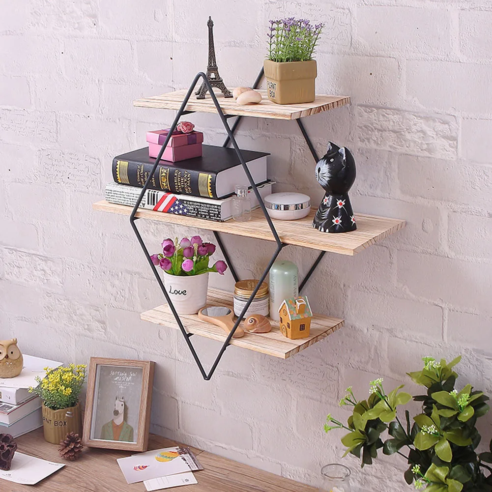 Iron Art Wooden Rhombic Shelf Living Room Dining Room Wall Hanging Decoration Retro Books and Magazines Small Items Creative Zon
Iron Art Wooden Rhombic Shelf Living Room Dining Room Wall Hanging Decoration Retro Books and Magazines Small Items Creative Zon