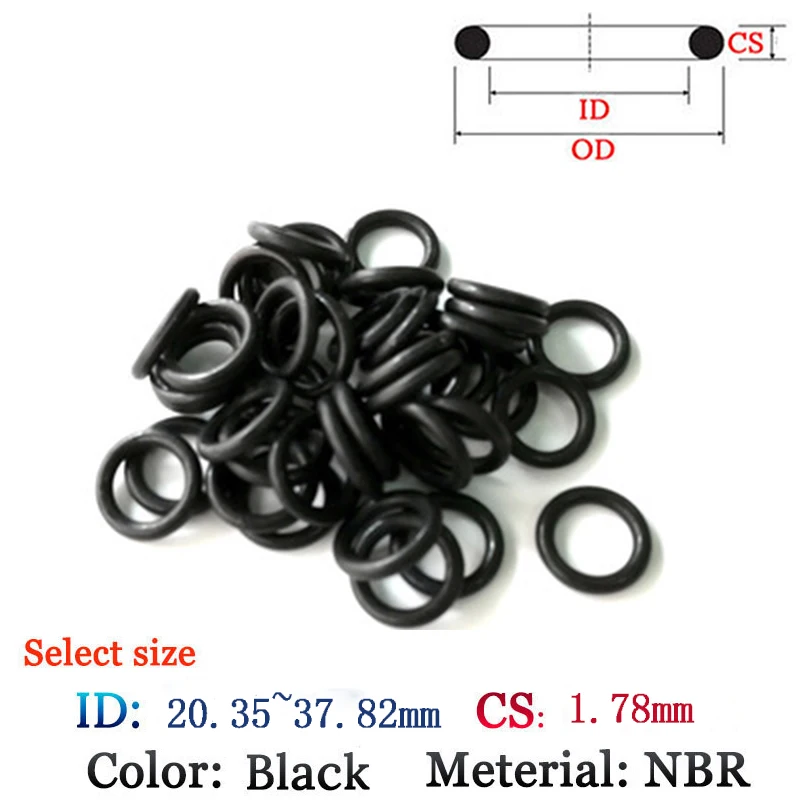CS 1.78mm FluoroRubber O-Ring 10pcs Washer Seal Plastic gasket Silicone ring film oil and water seals gasket NBR material O Ring
CS 1.78mm FluoroRubber O-Ring 10pcs Washer Seal Plastic gasket Silicone ring film oil and water seals gasket NBR material O Ring