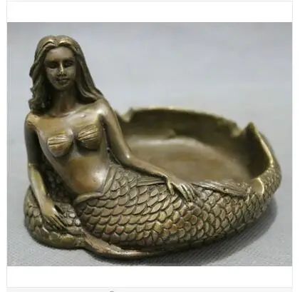 Art Bronze home decoration Selling Exquisite Exquisite Chinese Copper Folk Myth Belle Mermaid Sea-maid Fish Statue Ashtray
Art Bronze home decoration Selling Exquisite Exquisite Chinese Copper Folk Myth Belle Mermaid Sea-maid Fish Statue Ashtray