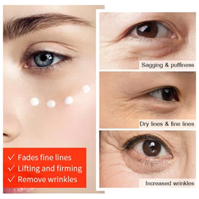 VIBRANT GLAMOUR Peptide Eye Cream Lightens The Dark Circles Eye Serum Women Eye Massage Care Beauty
VIBRANT GLAMOUR Peptide Eye Cream Lightens The Dark Circles Eye Serum Women Eye Massage Care Beauty