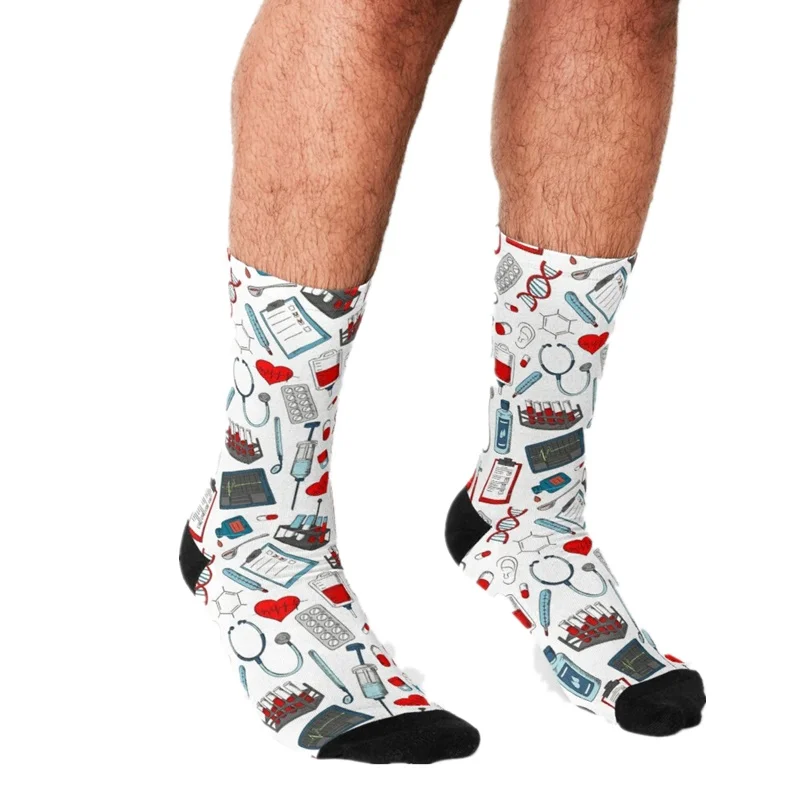 Funny Men's socks Scrub Life Nursing Fabric pattern Printed hip hop Men Happy Socks cute boys street style Crazy Socks for men 
Funny Men's socks Scrub Life Nursing Fabric pattern Printed hip hop Men Happy Socks cute boys street style Crazy Socks for men