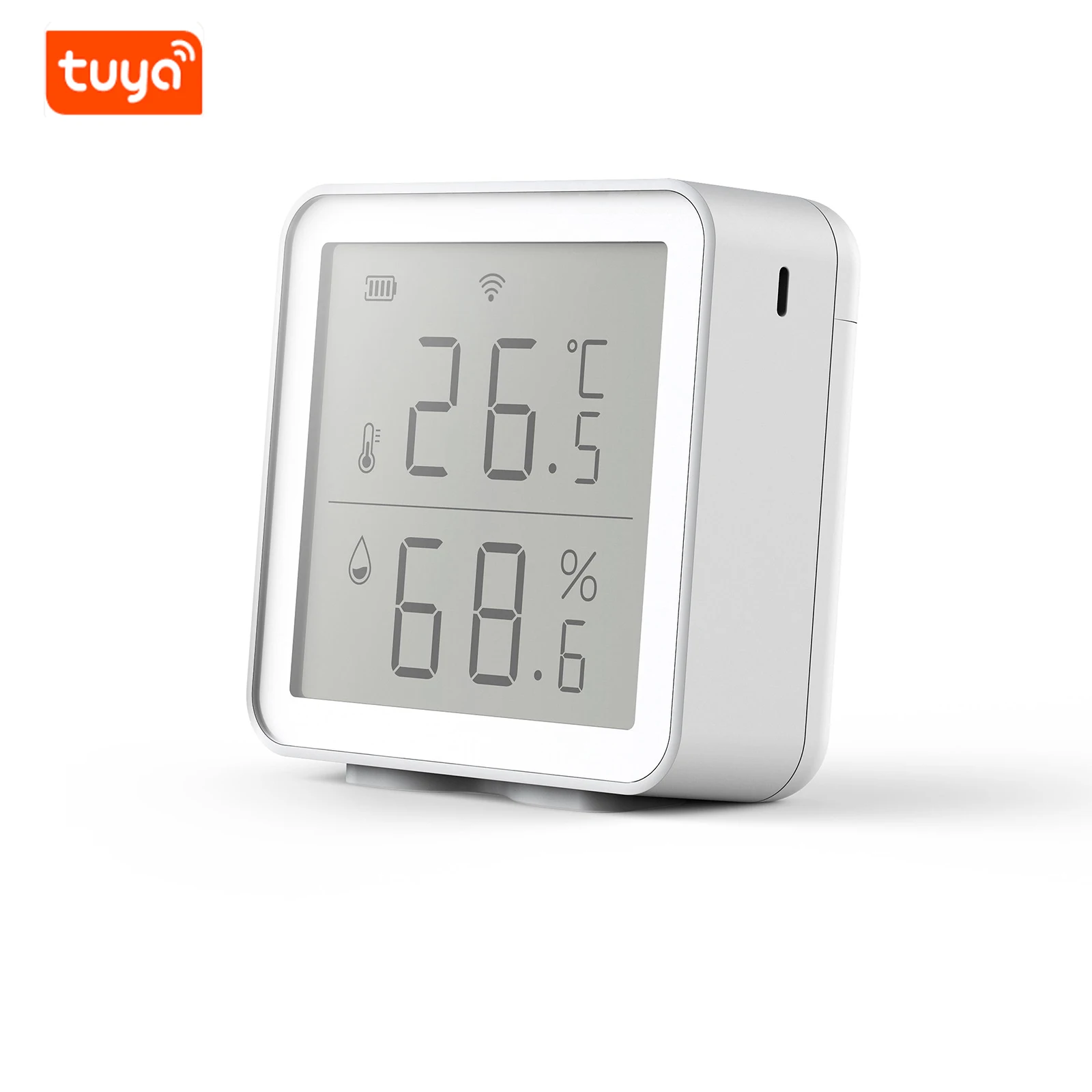 Tuya WIFI Smart Digital Hygrometer Wireless Temperature Humidity Sensor Indoor Thermometer Monitor for Bedroom for Siri/Alexa
Tuya WIFI Smart Digital Hygrometer Wireless Temperature Humidity Sensor Indoor Thermometer Monitor for Bedroom for Siri/Alexa