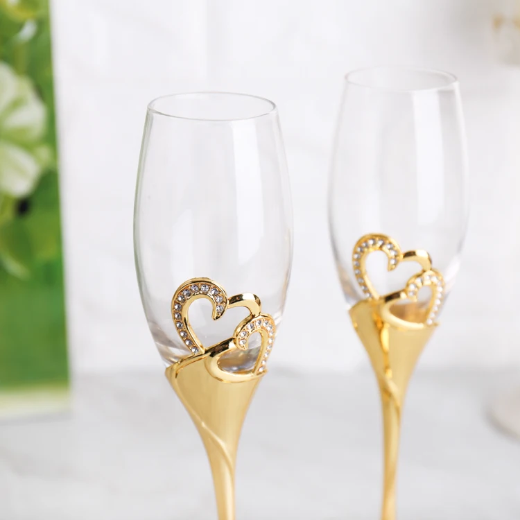 Wine Glass High Foot Crystal Glass Heart-shaped Red Gold Silver Double Cup Gift Wedding Decoration Lovers Cup Birthday 50JB021 
Wine Glass High Foot Crystal Glass Heart-shaped Red Gold Silver Double Cup Gift Wedding Decoration Lovers Cup Birthday 50JB021