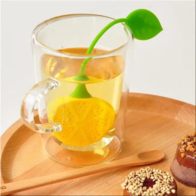 2Pcs Lemon Shape Tea Strainer Silicone Food Grade Silicone Tea Strainer Tea Set Accessories Home Cocina Accessories