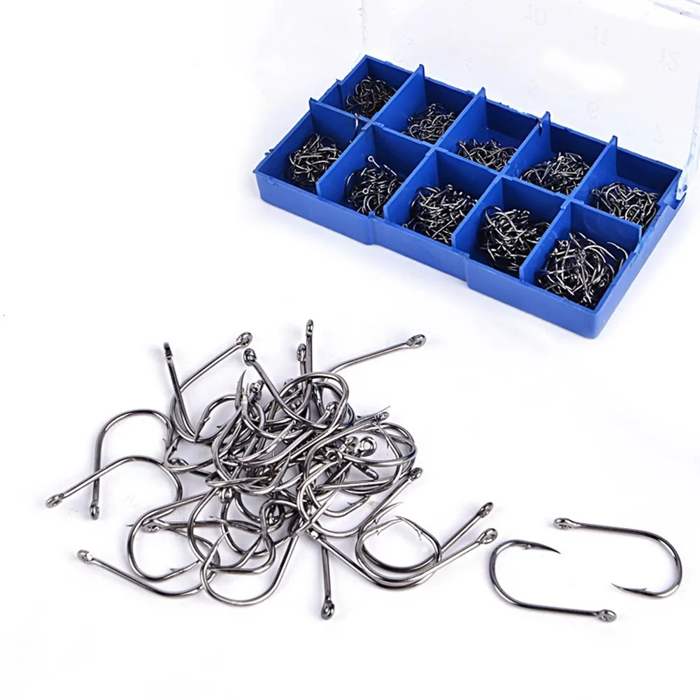 500Pcs 3~12# Silver Fishing Hooks Barbed Hooks Kits Jigging Carp Hooks With Box Iscas Pesca Jigging Bait Carp Fishing Hook
500Pcs 3~12# Silver Fishing Hooks Barbed Hooks Kits Jigging Carp Hooks With Box Iscas Pesca Jigging Bait Carp Fishing Hook