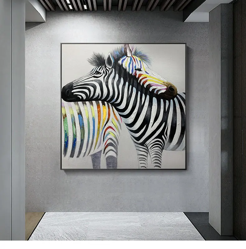Hand-Painted Oil Painting on Canvas Animal Zebra Horse Wall Hang Art Home Decor Decoracao Para Casa Cuadros Para Salon No Framed
Hand-Painted Oil Painting on Canvas Animal Zebra Horse Wall Hang Art Home Decor Decoracao Para Casa Cuadros Para Salon No Framed