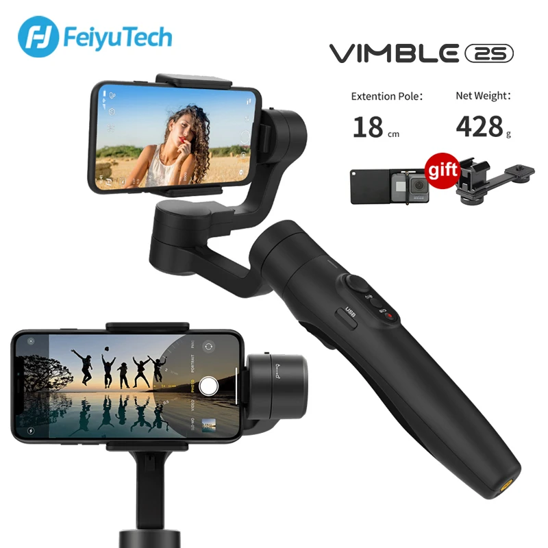 3-осевой Ручной Стабилизатор FeiyuTech Vimble 2s, шарнирный держатель для смартфона, подходит для селфи и видео, подходит для iPhone, Xiaomi, Huawei, Samsung
3-осевой Ручной Стабилизатор FeiyuTech Vimble 2s, шарнирный держатель для смартфона, подходит для селфи и видео, подходит для iPhone, Xiaomi, Huawei, Samsung