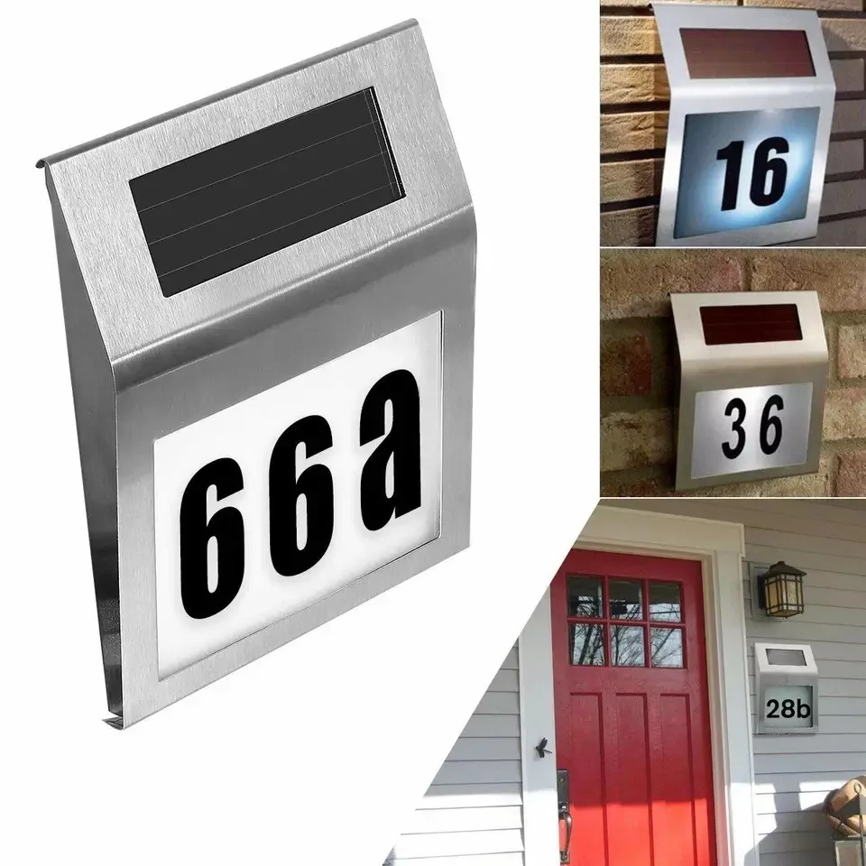 2021 Solar Lights Outdoor Solar Lamp House Number Sign Lighted LEDs Doorplate Number Light for Home Street Solar Garden Light
2021 Solar Lights Outdoor Solar Lamp House Number Sign Lighted LEDs Doorplate Number Light for Home Street Solar Garden Light