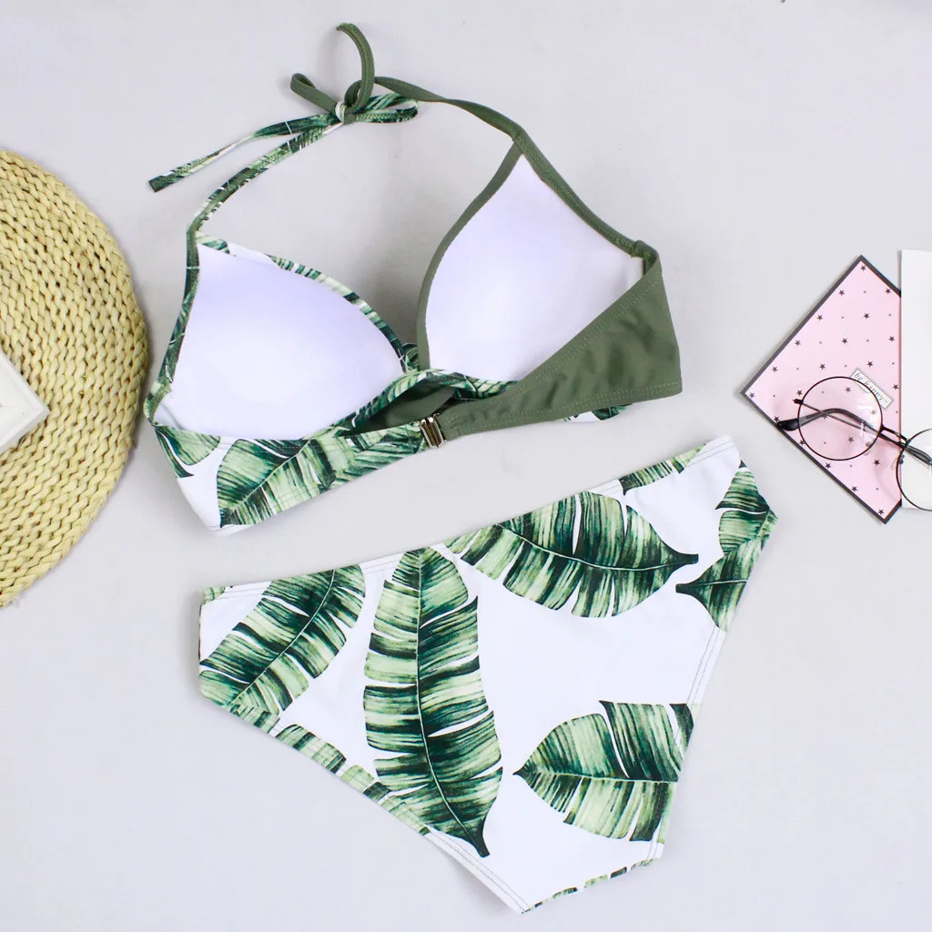 Bikini 2021 Sexy Push Up Bikinis Set Swimwear Women Swimsuits Bathing Suit Women Halter Biquini Leaf Print Beach Wear #srn
Bikini 2021 Sexy Push Up Bikinis Set Swimwear Women Swimsuits Bathing Suit Women Halter Biquini Leaf Print Beach Wear #srn