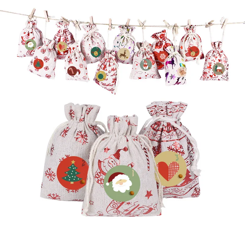 Ossayi 24Pcs Christmas Gift Bags Holder Xmas Decor Cookies Candy Packaging Drawstring Bag
Ossayi 24Pcs Christmas Gift Bags Holder Xmas Decor Cookies Candy Packaging Drawstring Bag