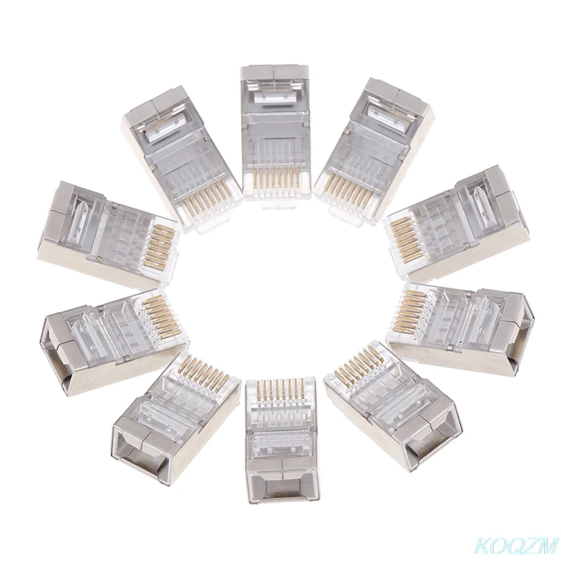 10/20pcs/set Cat6 rj45 connector modular ethernet cable head plug gold-plated connector 
10/20pcs/set Cat6 rj45 connector modular ethernet cable head plug gold-plated connector