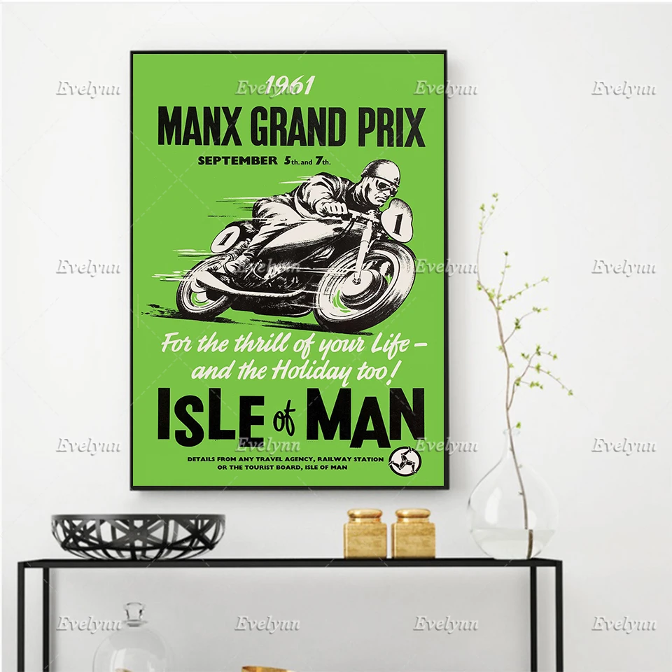 Vintage Manx Grand Prix Motorcycle Poster 1961 /Motorcycle Decor Wall Art Prints Home Decor Canvas Unique Gift Floating Frame
Vintage Manx Grand Prix Motorcycle Poster 1961 /Motorcycle Decor Wall Art Prints Home Decor Canvas Unique Gift Floating Frame