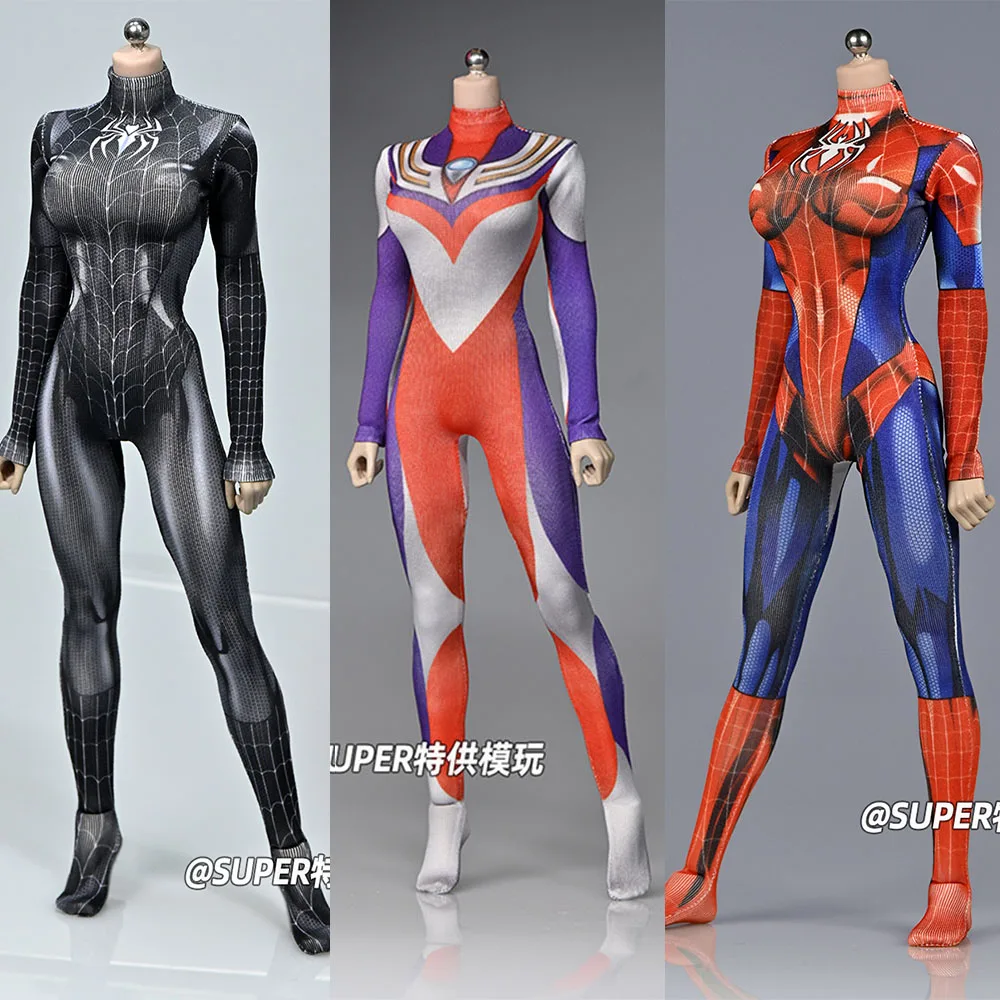 1/6 Female Soldier One-piece Tights Stretch 3d Printed Black Spider Girl 12 Inch Plastic Coated Body Tbleague
1/6 Female Soldier One-piece Tights Stretch 3d Printed Black Spider Girl 12 Inch Plastic Coated Body Tbleague