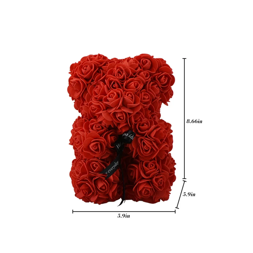 HOT Valentines Day Gift 25cm Red Rose Teddy Bear Rose Flower Artificial Decoration Christmas Gifts Women Valentines Gift
HOT Valentines Day Gift 25cm Red Rose Teddy Bear Rose Flower Artificial Decoration Christmas Gifts Women Valentines Gift