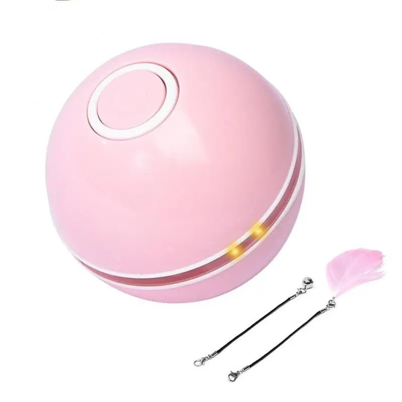 Cat Electric LED Ball Toy Kitten Playing Teasing Feather Bell Ball Interactive Automatically Turning Rolling USB Luminous Pet
Cat Electric LED Ball Toy Kitten Playing Teasing Feather Bell Ball Interactive Automatically Turning Rolling USB Luminous Pet