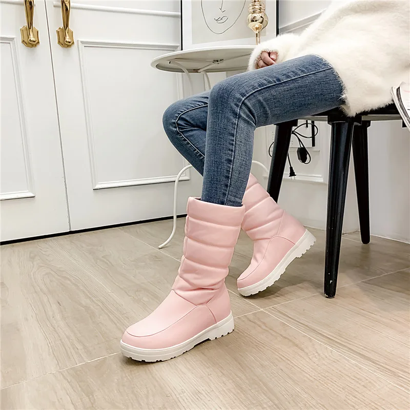 MORAZORA 2020 winter new arrive fashion snow boots simple flat heel round toe shoes woman boots 3 color mid calf boots big size
MORAZORA 2020 winter new arrive fashion snow boots simple flat heel round toe shoes woman boots 3 color mid calf boots big size