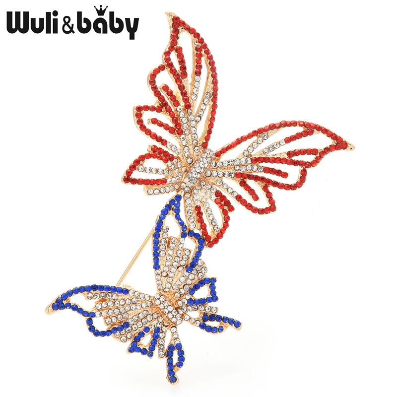 Wuli&baby Beauty Butterfly Brooches For Women Designer 4-color Rhinestone 2 Insects Weddings Office Brooch Pin Gifts
Wuli&baby Beauty Butterfly Brooches For Women Designer 4-color Rhinestone 2 Insects Weddings Office Brooch Pin Gifts
