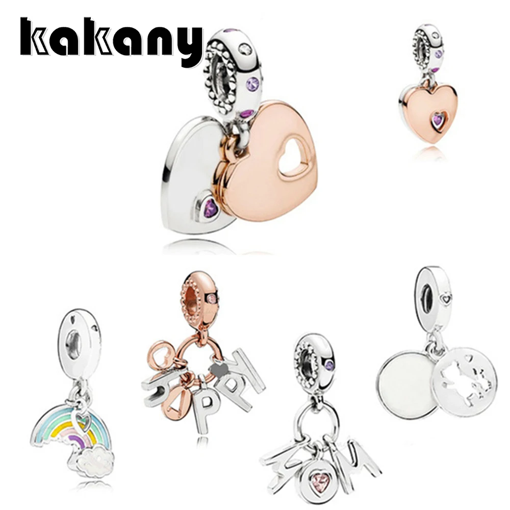 Standard 925 Sterling Silver New Mother's Day Series Glamour Heart Shaped Rainbow Necklace Pendant DIY Pendant Necklace
Standard 925 Sterling Silver New Mother's Day Series Glamour Heart Shaped Rainbow Necklace Pendant DIY Pendant Necklace