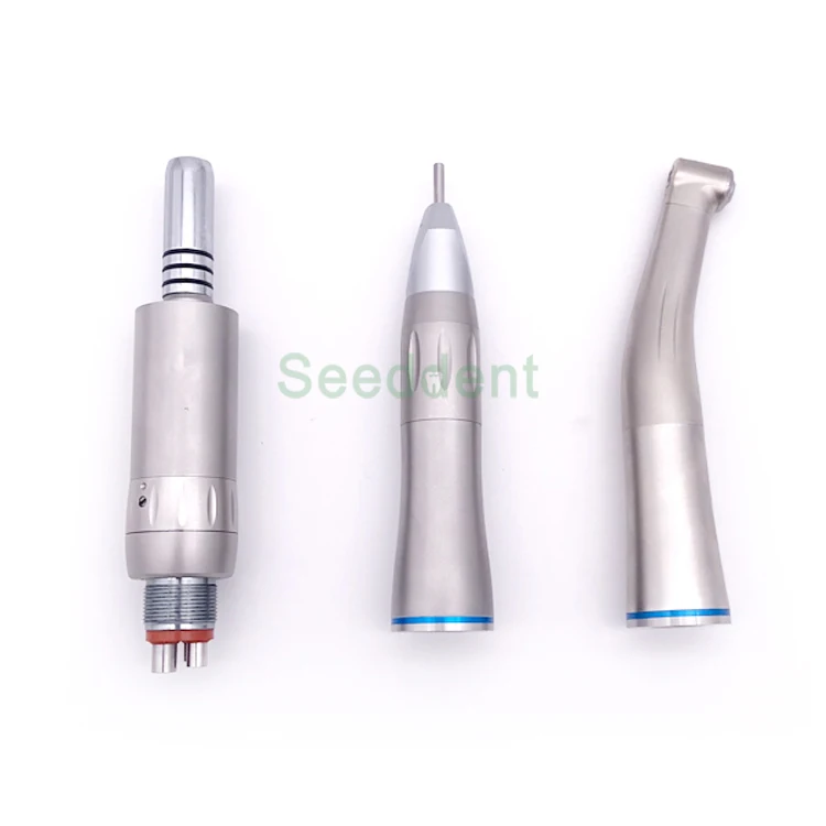 Low Speed Handpiece Kit Internal Water Spray 1:1 Contra Angle with Straight Handpiece & Air Motor
Low Speed Handpiece Kit Internal Water Spray 1:1 Contra Angle with Straight Handpiece & Air Motor