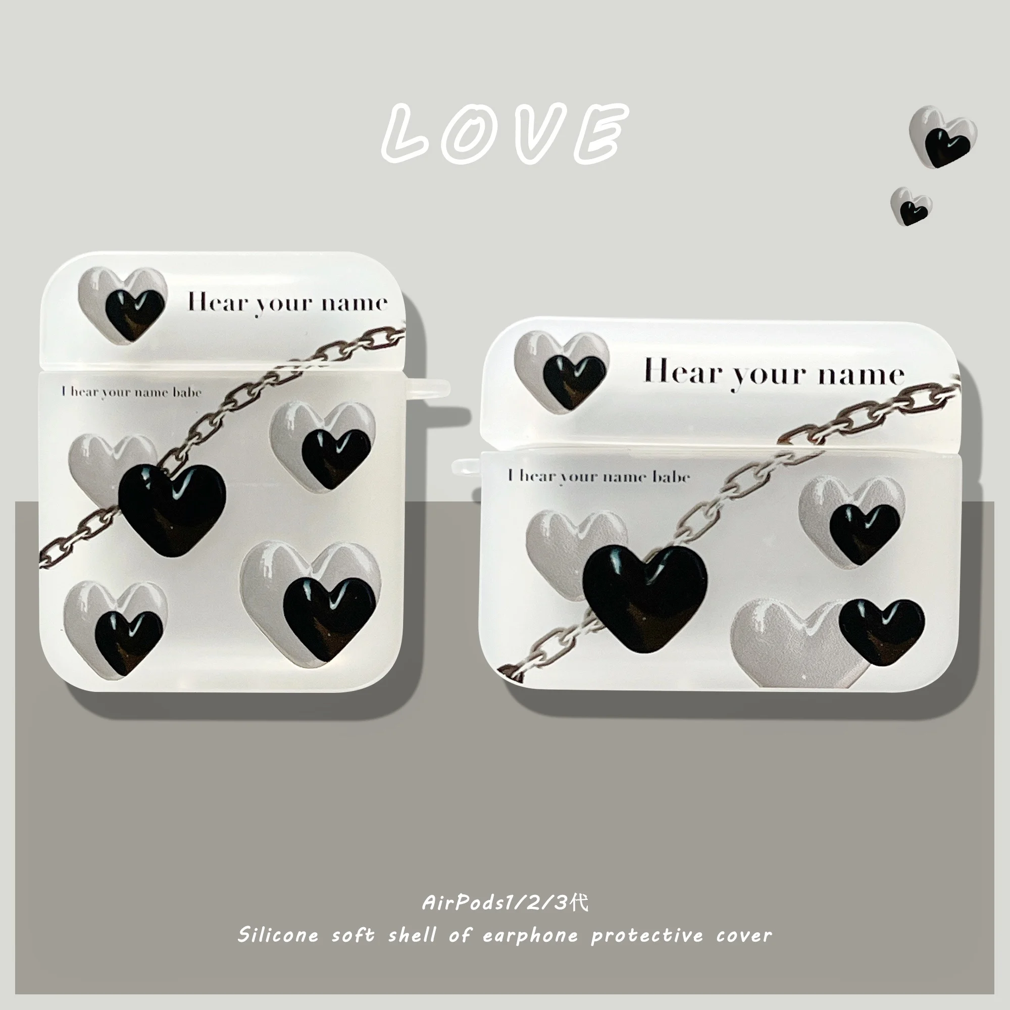 Heart 3D Cartoon Case For AirPods 1 2 3 Pro Charging Soft Silicon Cover Wireless Bluetooth Earphone Cases
Heart 3D Cartoon Case For AirPods 1 2 3 Pro Charging Soft Silicon Cover Wireless Bluetooth Earphone Cases