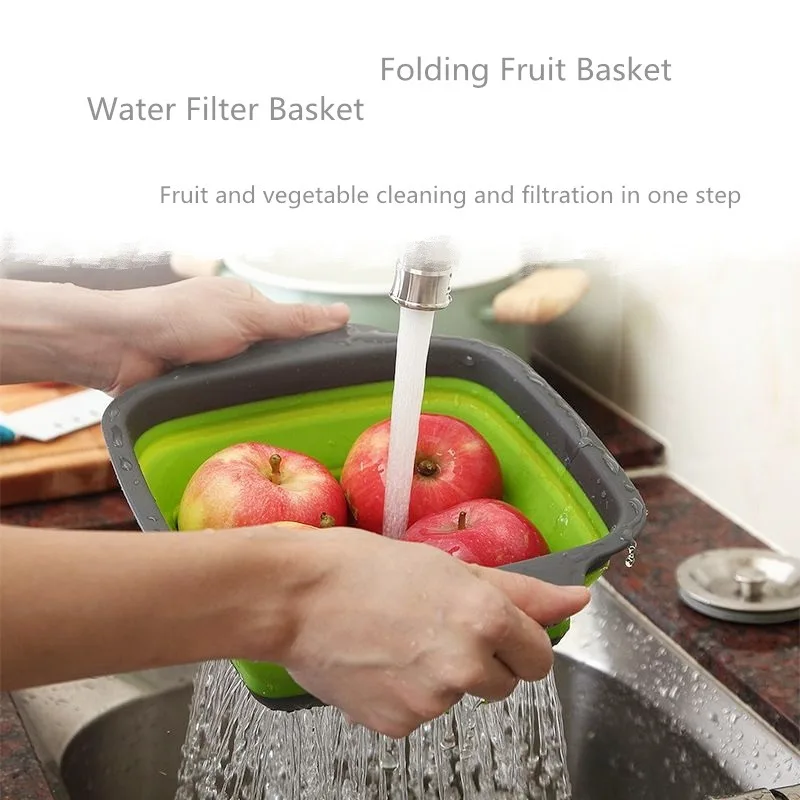 Foldable Drain Washing Basket Kitchen Tools Water Filter Strainer Fruit Vegetable Basket Square Organizer Large Storage Silicone
Foldable Drain Washing Basket Kitchen Tools Water Filter Strainer Fruit Vegetable Basket Square Organizer Large Storage Silicone