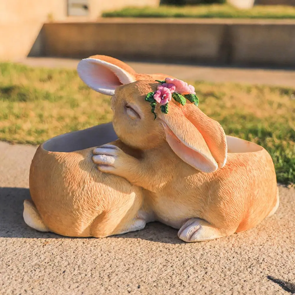Flower Pot Shatter-proof Sturdy Resin Couple Flower Bunny Sculpture Vase for Garden garden decoration outdoor
Flower Pot Shatter-proof Sturdy Resin Couple Flower Bunny Sculpture Vase for Garden garden decoration outdoor