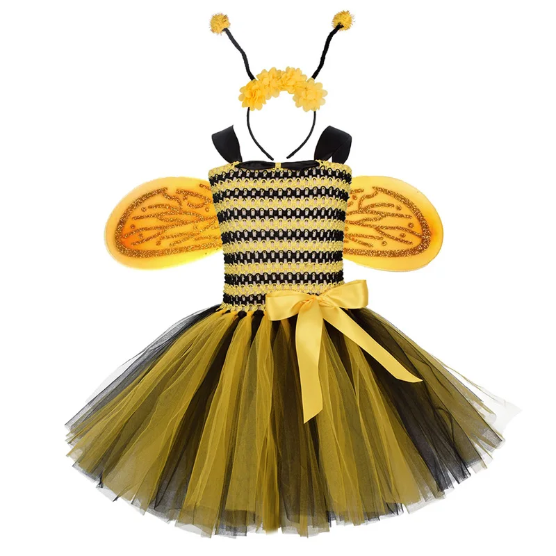 Yellow Children Fancy Dress Animal Bee Costume Set Girl's Veil Skirt Tutu Dress Props Princess Wing Sets Halloween
Yellow Children Fancy Dress Animal Bee Costume Set Girl's Veil Skirt Tutu Dress Props Princess Wing Sets Halloween