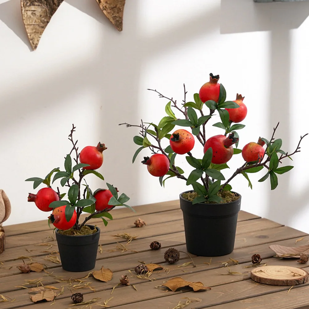 Imitation Plants Artificial Flowerpot Pomegranate Bonsai Mini Artificial Green Plant Christmashome Decoration Accessories
Imitation Plants Artificial Flowerpot Pomegranate Bonsai Mini Artificial Green Plant Christmashome Decoration Accessories