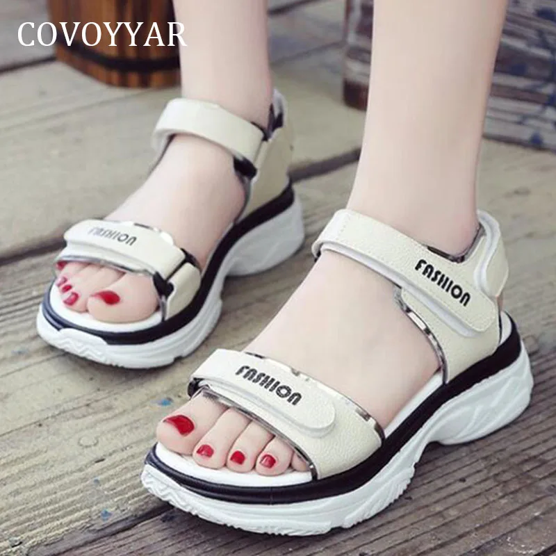 COVOYYAR Women's Sandals Sport Platform Peep Toe Velcro Summer Fashion Shoes Women Wedges Casual Shoes White WSS4051
COVOYYAR Women's Sandals Sport Platform Peep Toe Velcro Summer Fashion Shoes Women Wedges Casual Shoes White WSS4051