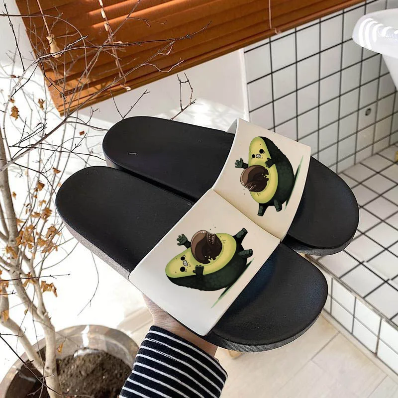 Women Shoes 2021 Fashion Avocado spoof fun printed Sandals Summer Beach Fashion Open Toe Slippers Printed Women's Non-slip Shoes
Women Shoes 2021 Fashion Avocado spoof fun printed Sandals Summer Beach Fashion Open Toe Slippers Printed Women's Non-slip Shoes