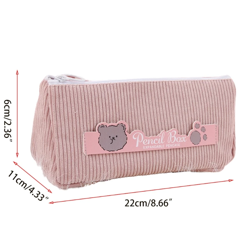 Premium Cute Corduroy Pencil Pouch Pencil Bag Zipper Closure Pen Storage Pouch
Premium Cute Corduroy Pencil Pouch Pencil Bag Zipper Closure Pen Storage Pouch
