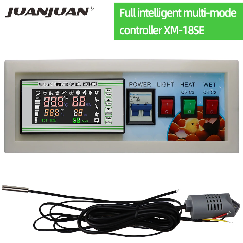 XM-18SE Intelligent Humiture Incubator Controller Full Automatic Control With Temperature Humidity Sensor Probe 30% off
XM-18SE Intelligent Humiture Incubator Controller Full Automatic Control With Temperature Humidity Sensor Probe 30% off
