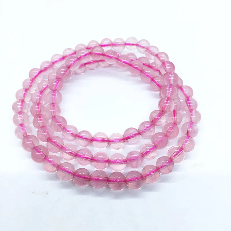 Natural Madagascar Pink Crystal Beads 3 Circle Bracelet Reiki Natural Crystal Jewelry Women's Energy Yoga Elastic Bracelet
Natural Madagascar Pink Crystal Beads 3 Circle Bracelet Reiki Natural Crystal Jewelry Women's Energy Yoga Elastic Bracelet