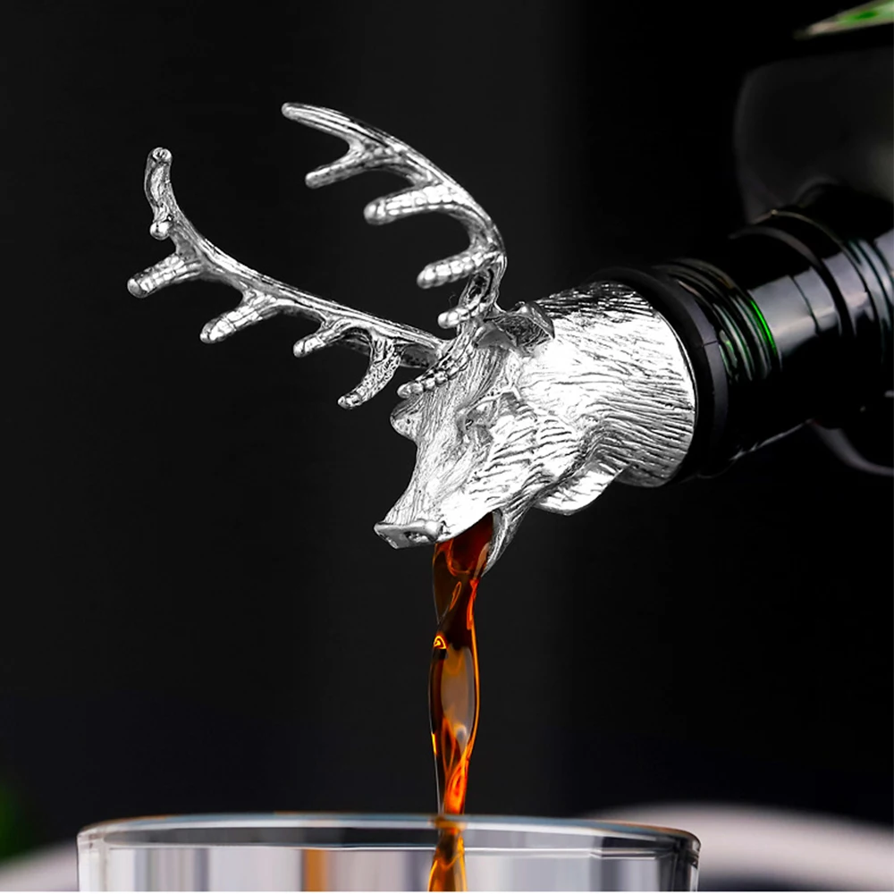 Аксессуары Jagermeister насадка для вина цинковый сплав олень лось льв бык горлышко