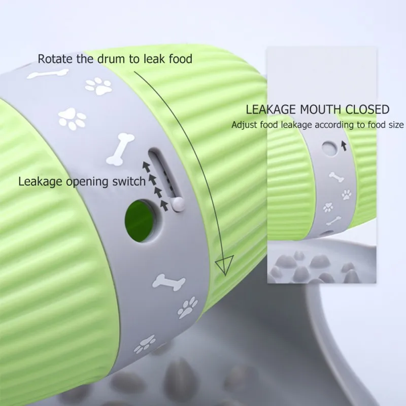 Pet Shaking Leakage Food,Leaking Food Ball Puppy IQ Improve Training Toys Cylindrical Roller Type Leaking Slow Food Toy New
Pet Shaking Leakage Food,Leaking Food Ball Puppy IQ Improve Training Toys Cylindrical Roller Type Leaking Slow Food Toy New