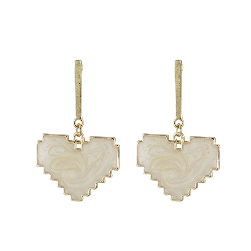 Fashion Simple Mosaic Love Heart Drop Earrings 2020 Minimalist Temperament Geometric Dangling Earrings Women Jewelry
Fashion Simple Mosaic Love Heart Drop Earrings 2020 Minimalist Temperament Geometric Dangling Earrings Women Jewelry