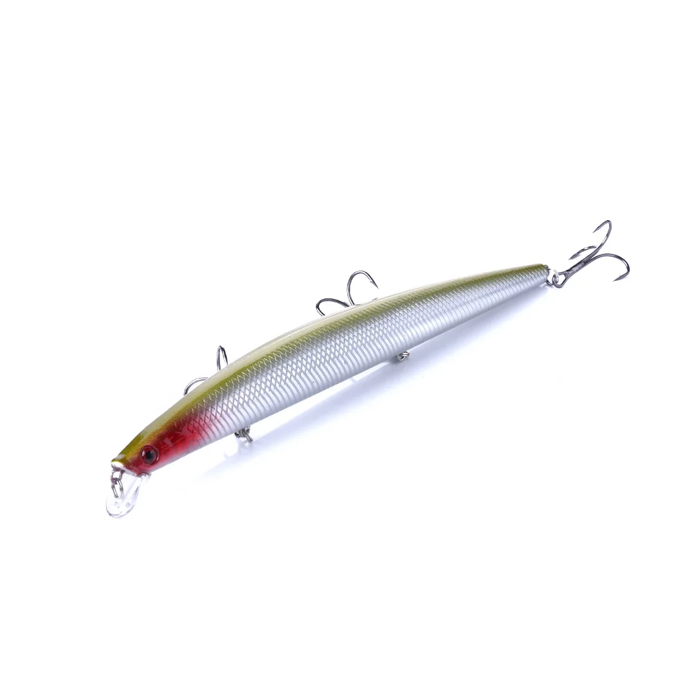 1pcs Quality Minnow Topwater Fishing Lure 18cm 24g Artificial Hard Crankbait 3D Eyes Bait Sea Fishing Wobbler Swimbait Pesca 
1pcs Quality Minnow Topwater Fishing Lure 18cm 24g Artificial Hard Crankbait 3D Eyes Bait Sea Fishing Wobbler Swimbait Pesca