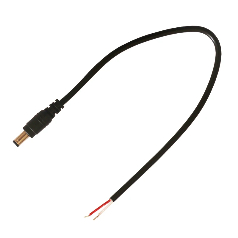 Бесплатная доставка 10 шт./лот 22AWG DC штекер 5.5x2.5мм/5 5*2 5 прямой разъем для мобильного