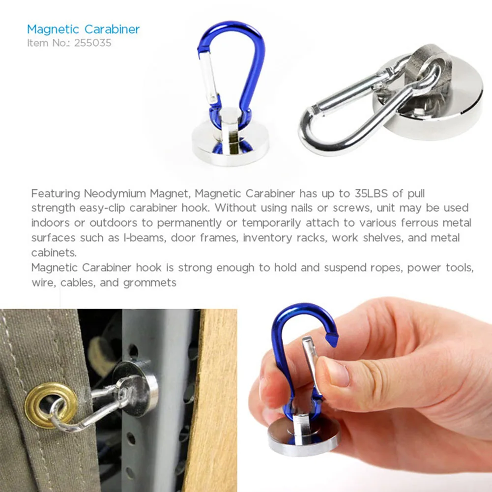2pcs/pack Camping High Strength 35 LBS Carabiner Hook Tools Hiking Outdoor Heavy Duty Hard Supper Magnetic Clips Mountaineering
2pcs/pack Camping High Strength 35 LBS Carabiner Hook Tools Hiking Outdoor Heavy Duty Hard Supper Magnetic Clips Mountaineering