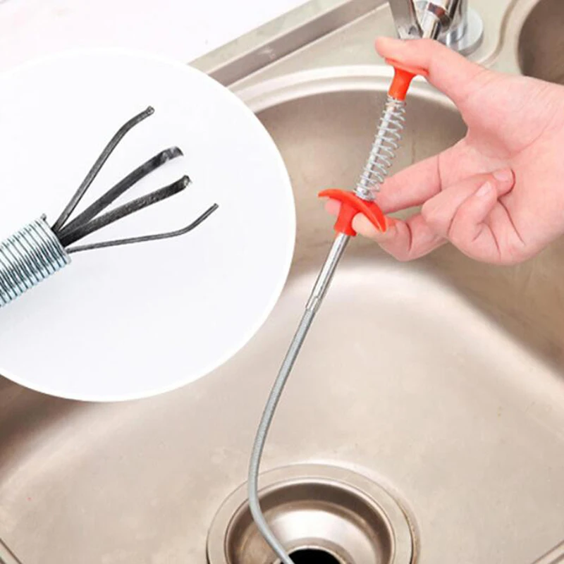 Bathroom Kitchen Spring Sewer Dredging Tool Bendable Sink Tub Toilet Hair Filter Pipe Clean Hook Dredging Tools
Bathroom Kitchen Spring Sewer Dredging Tool Bendable Sink Tub Toilet Hair Filter Pipe Clean Hook Dredging Tools