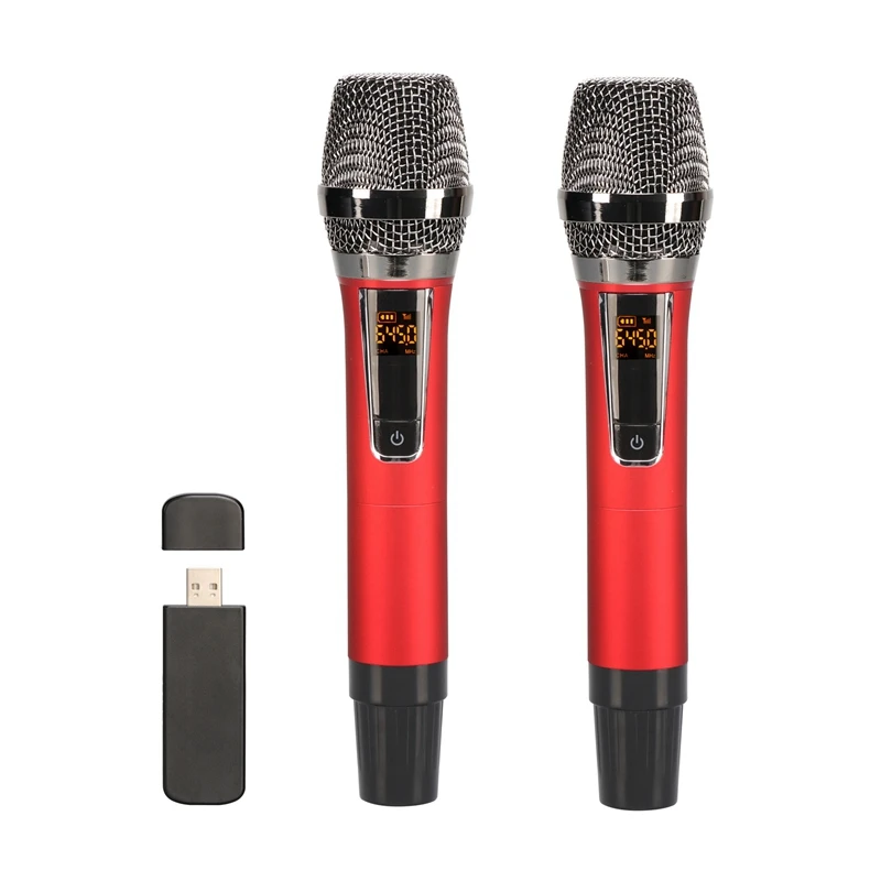 Wireless USB Microphone Metal Dynamic Cordless Microphone with USB Receiver for Meeting Church Outdoor KTV
Wireless USB Microphone Metal Dynamic Cordless Microphone with USB Receiver for Meeting Church Outdoor KTV