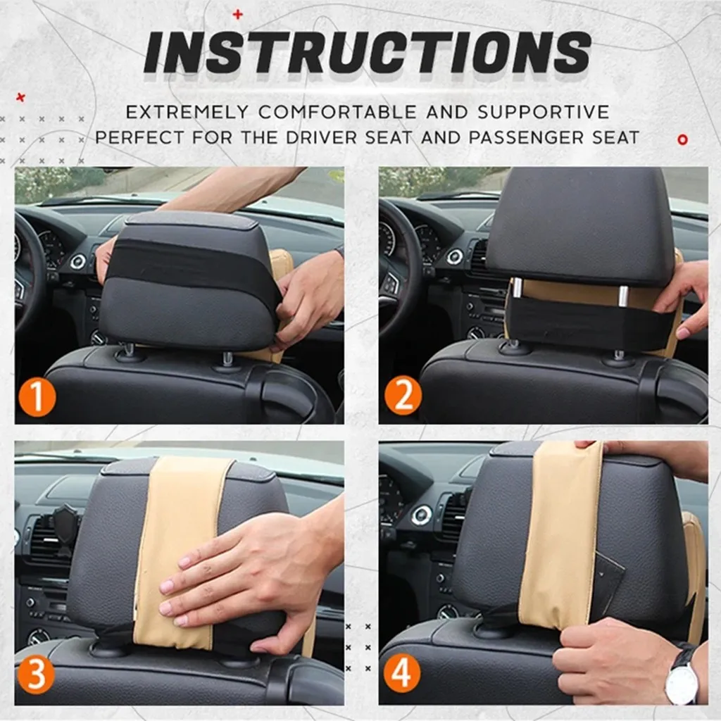 Car Seat Coussin Headrest Neck Rest Cushion Car Seat Headrest Neck Rest Memory Cotton Neck Rest Solid Cushion Home Decor 36x30cm
Car Seat Coussin Headrest Neck Rest Cushion Car Seat Headrest Neck Rest Memory Cotton Neck Rest Solid Cushion Home Decor 36x30cm