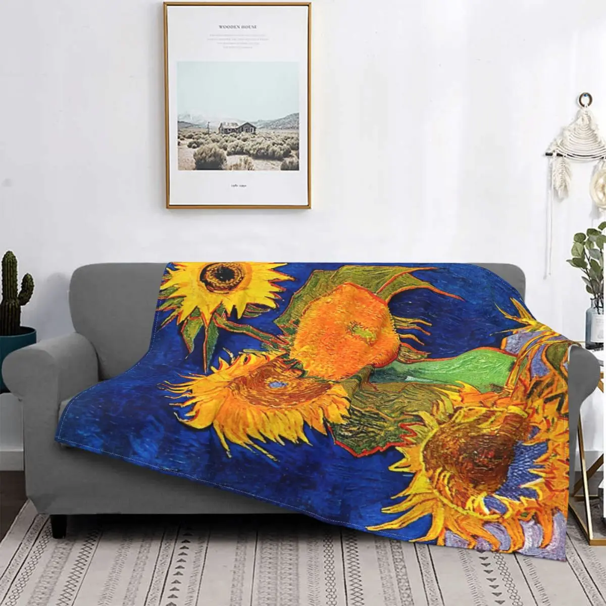 Vase With Five Van Gogh Sunflower Blankets Flannel Summer Impressionist Painting Super Warm Throw Blankets for Sofa Travel
Vase With Five Van Gogh Sunflower Blankets Flannel Summer Impressionist Painting Super Warm Throw Blankets for Sofa Travel