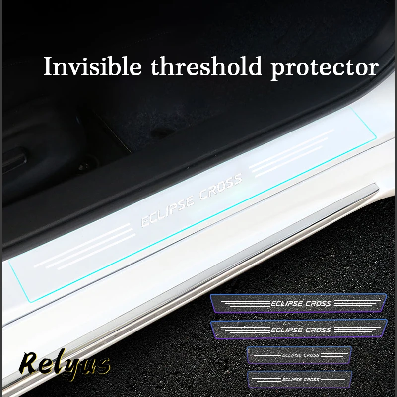 

Car Threshold Cover Door Sill Protector Anti Scratch Stickers Transparent Paint Protection Film For Mitsubishi Eclipse Cross GK