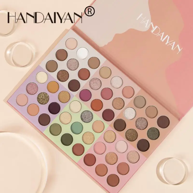 HANDAIYAN 54 Color Eyeshadow Palette Long-lasting Shimmer Glitter Matte Makeup Charming Eye Pigment Eye Shadow Palette Cosmetics
HANDAIYAN 54 Color Eyeshadow Palette Long-lasting Shimmer Glitter Matte Makeup Charming Eye Pigment Eye Shadow Palette Cosmetics