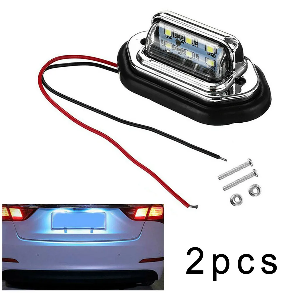 2Pcs 12V/24V Car LED License Number Plate Light Lamp 6W 24 LED White Lights Car Interior Accessories
2Pcs 12V/24V Car LED License Number Plate Light Lamp 6W 24 LED White Lights Car Interior Accessories