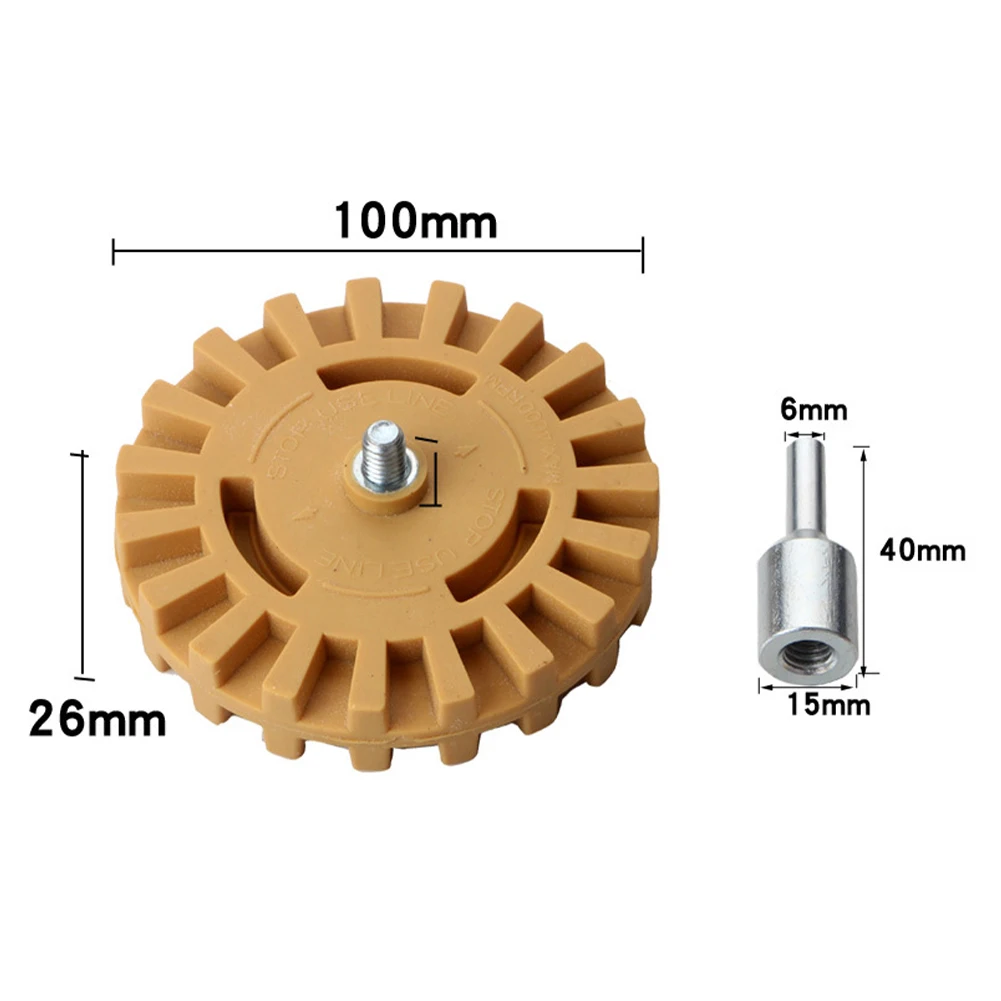 4 Inch 20mm Rubber Eraser Wheel Car Decals Stickers Remover Sticker Remover Pad with Drill Adapter for Pneumatic Tool Shipping
4 Inch 20mm Rubber Eraser Wheel Car Decals Stickers Remover Sticker Remover Pad with Drill Adapter for Pneumatic Tool Shipping