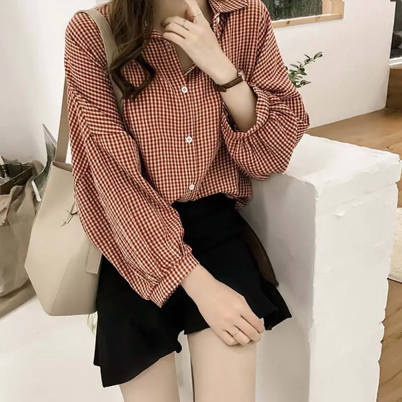 2020 Long Sleeve Female Shirt Striped Plaid OL Women Blusas Plus Size Blouse Shirt Fashion Women Tops And Blouses 4XL
2020 Long Sleeve Female Shirt Striped Plaid OL Women Blusas Plus Size Blouse Shirt Fashion Women Tops And Blouses 4XL