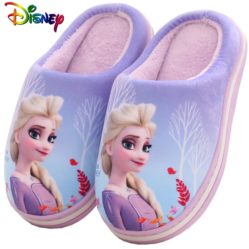 Disney Big Kids Cartoon Frozen Princess Elsa Nonslip Cotton Slippers Girl Plush Keep Warm Light Soft Home Shoes For Child Winter
Disney Big Kids Cartoon Frozen Princess Elsa Nonslip Cotton Slippers Girl Plush Keep Warm Light Soft Home Shoes For Child Winter